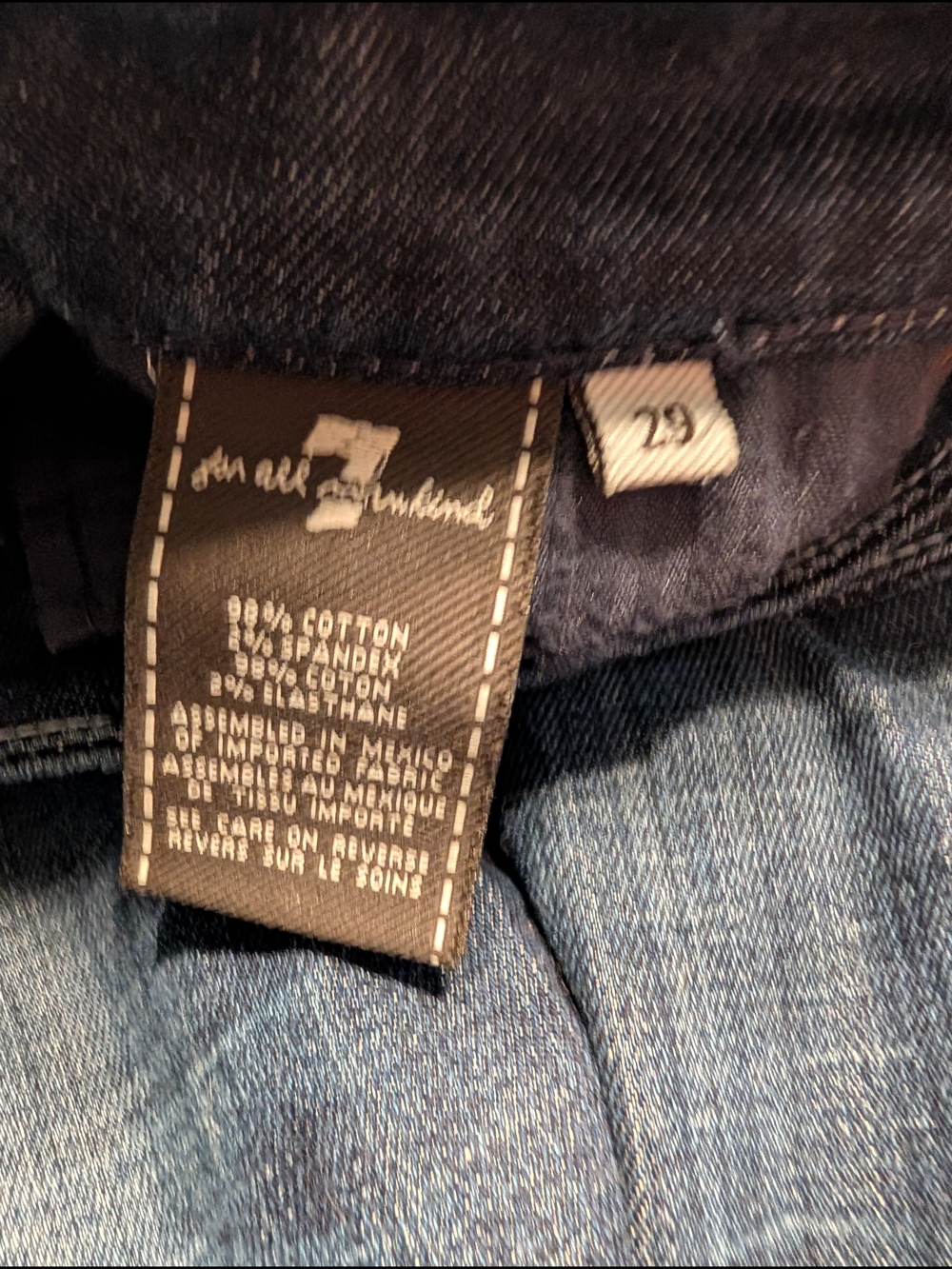 7 For All Mankind "A" Pocket Bootcut Jeans Size 29 - Picture 6 of 8